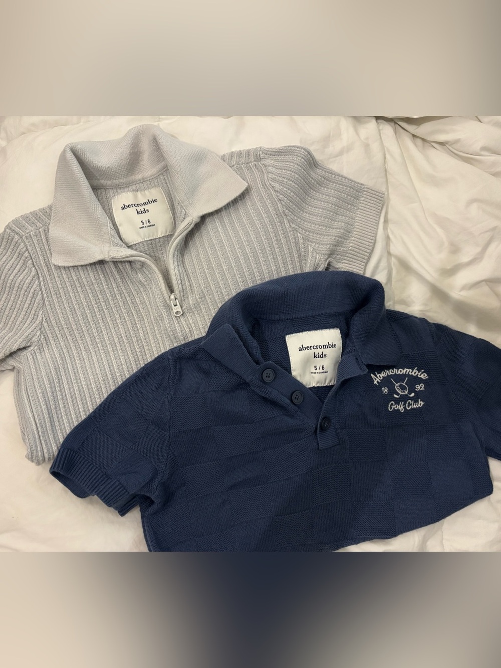 ABERCROMBIE KIDS BOYS KNITTED SHIRTS 5/6